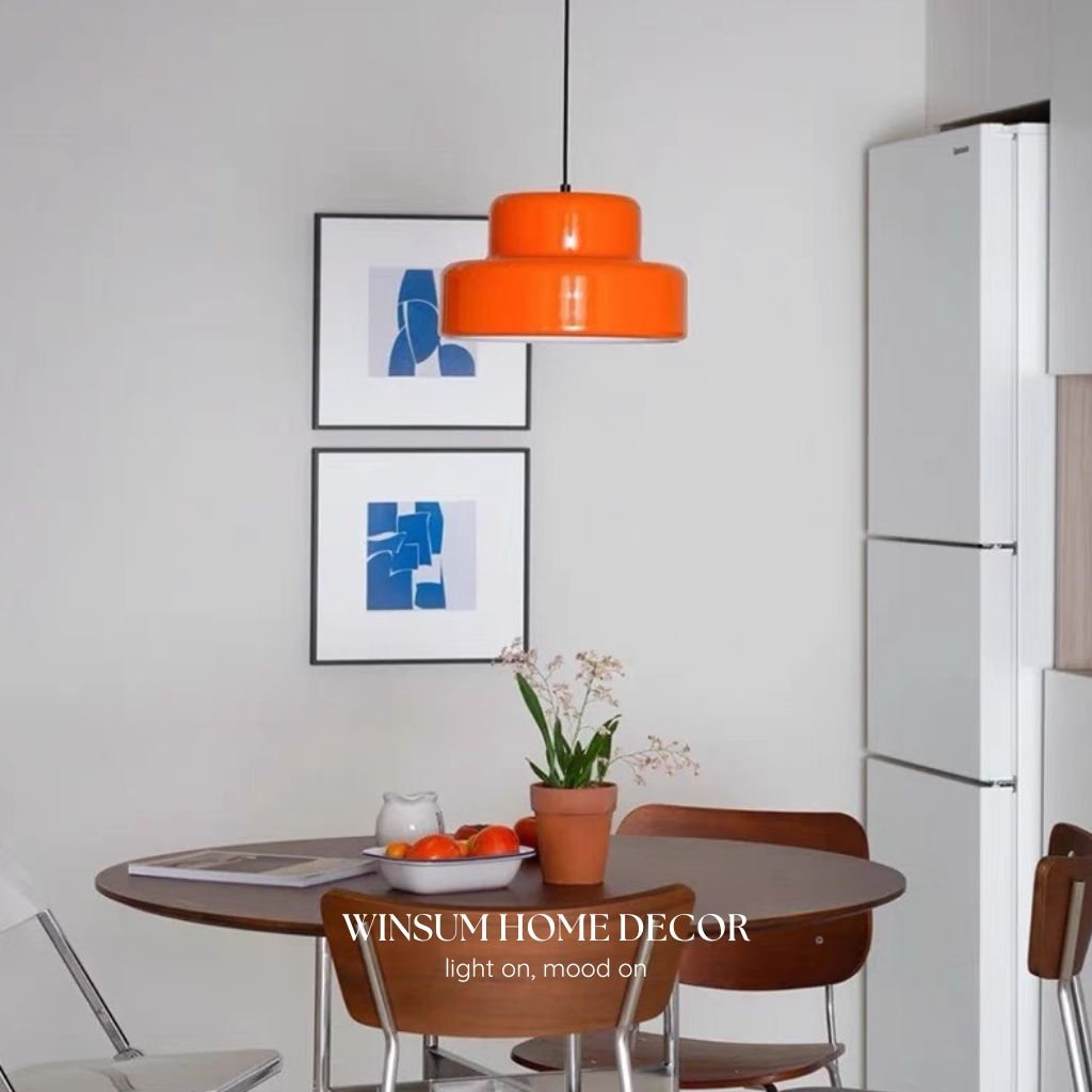 Đèn treo thả bàn ăn ORANGE LAMP trang trí nhà phong cách Bắc Âu - DPB09