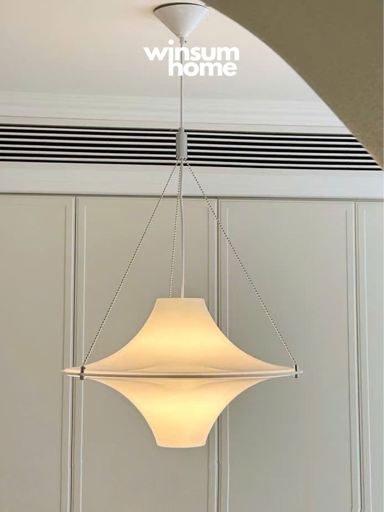 Đèn thả trần LOKKI chao acrylic phong cách trung cổ, trang trí nhà, cửa hàng DPB07