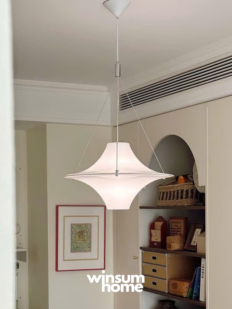 Đèn thả trần LOKKI chao acrylic phong cách trung cổ, trang trí nhà, cửa hàng DPB07