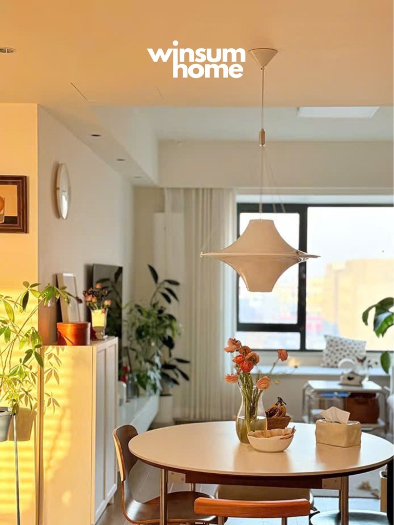 Đèn thả trần LOKKI chao acrylic phong cách trung cổ, trang trí nhà, cửa hàng DPB07