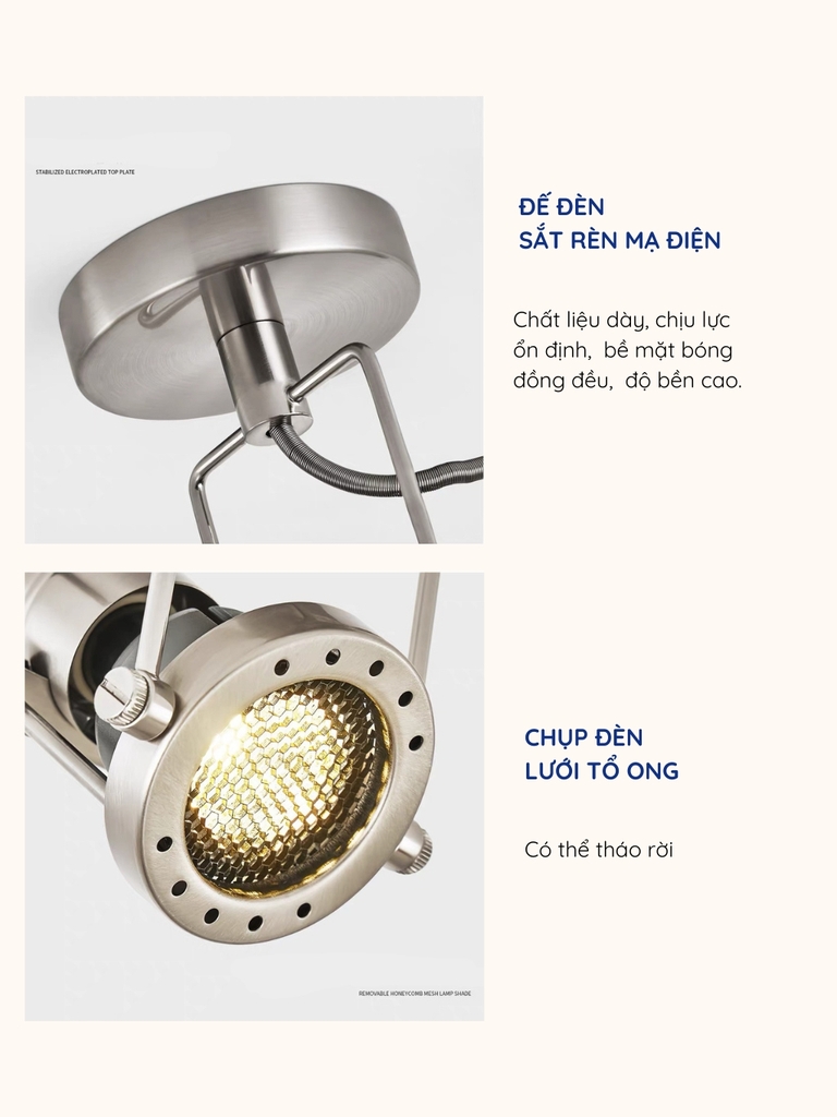 Đèn tường rọi industrial