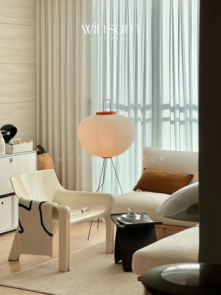Đèn sàn akari chụp đèn giấy gạo phong cách Nhật Bản - DSA03