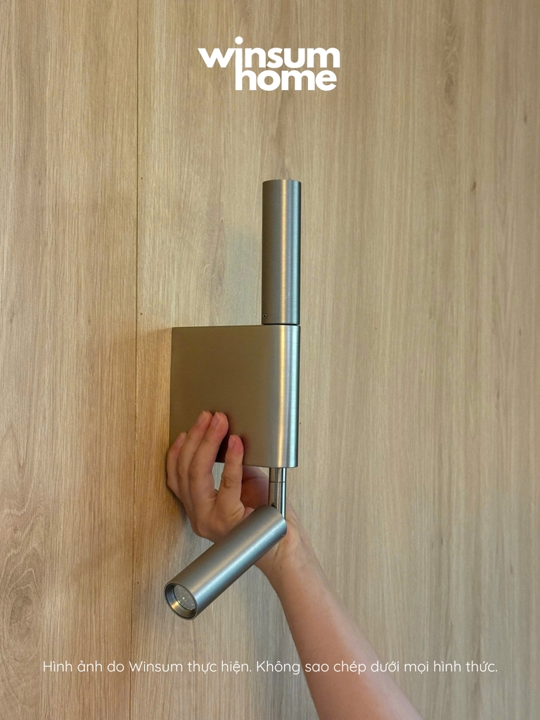 Đèn gắn tường 2 đầu, đèn ngủ đầu giường có chỉnh xoay các hướng sáng - Winsum Home