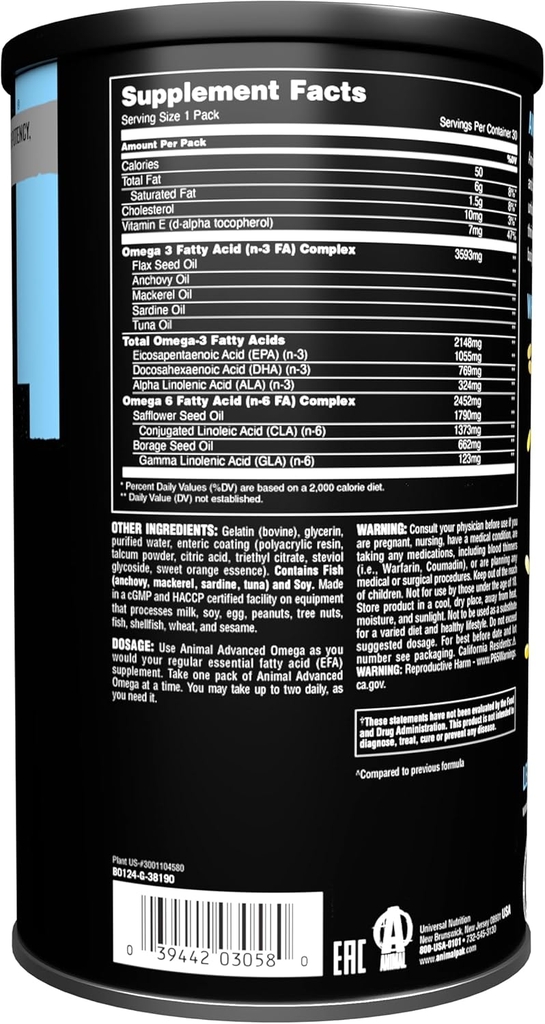 Animal Omega 30 servings