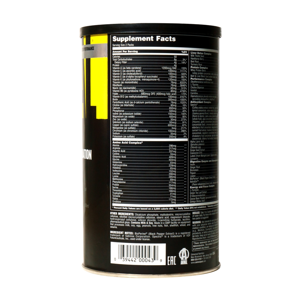 Animal Pak 44 servings (dạng viên)