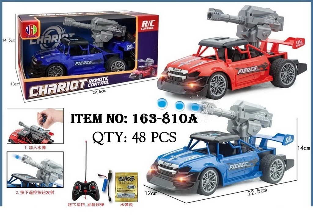 163-810A  HỘP XE ĐỊA HÌNH ĐIỀU KHIỂN 7 ĐỘNG TÁC, CÓ SẠC, BẮN ĐẠN BI NƯỚC