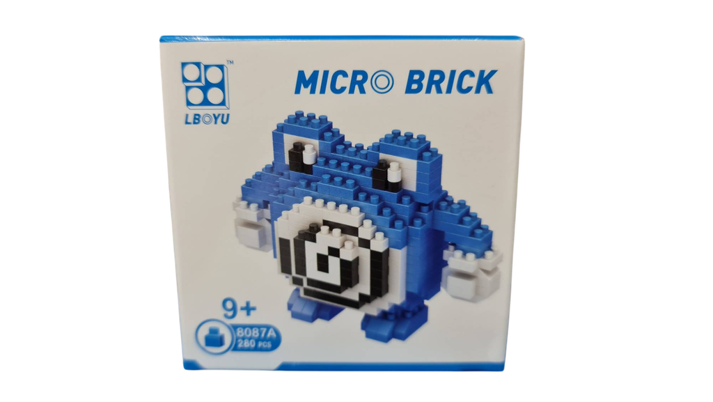 8087A  HỘP LOGO RÁP 3D POKEMON NYOROZO (ẾCH NHANG MUỖI) 280 MIẾNG  Micro Brick