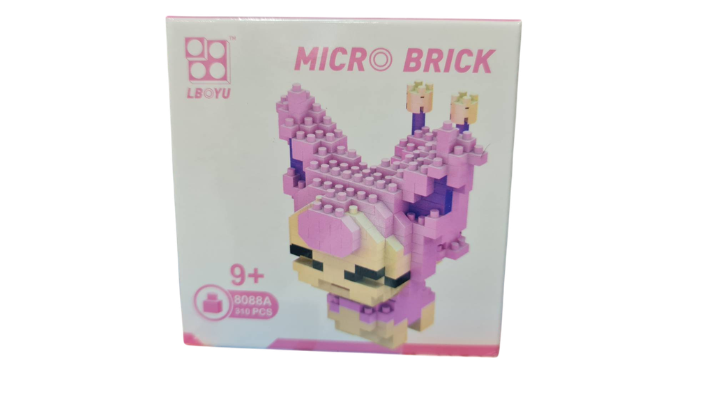 8088A  HỘP LOGO RÁP 3D POKEMON ENOCO (MÈO ĐUÔI) 310 MIẾNG  Micro Brick