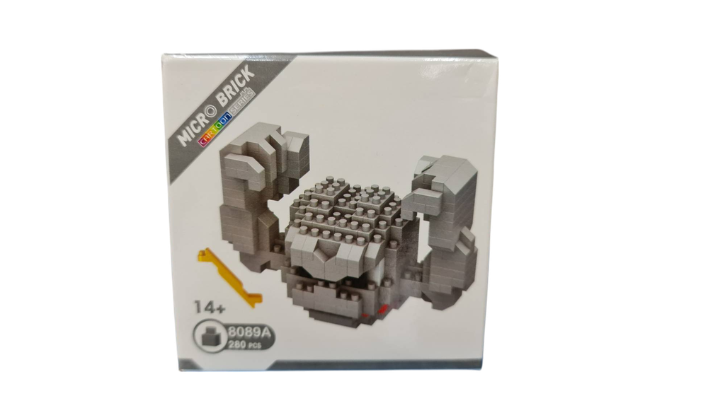 8089A  HỘP LOGO RÁP 3D POKEMON ISITSUBUTE (ĐÁ ĐẤM BỐC) 280 MIẾNG  Micro Brick