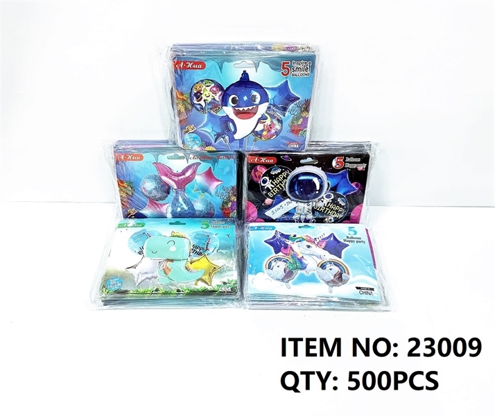 23009 TÚI BÓNG PHAO TRANG TRÍ SINH NHẬT 1C ĐỦ MẪU