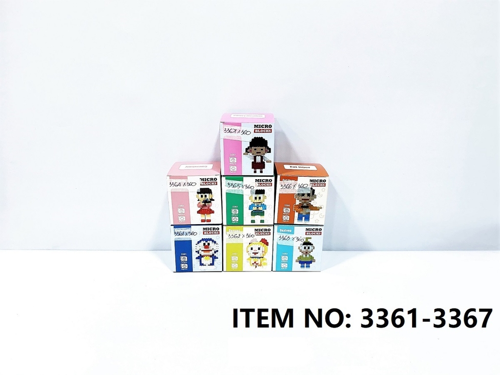 3362-3367  HỘP LOGO RÁP 3D DOREMON ĐỦ MẪU