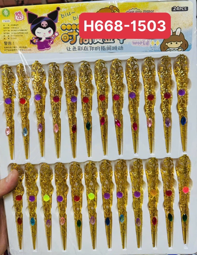 H668-1053 LỐC MÓNG TAY ẤN ĐỘ 24 CÁI