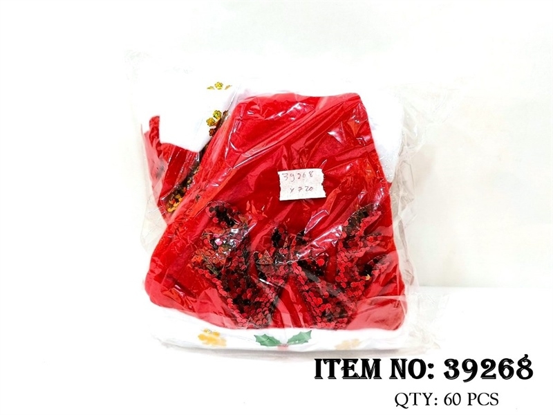 39268F  BỊCH 2C NÓN NOEL SỪNG TUẦN LỘC (24x34)