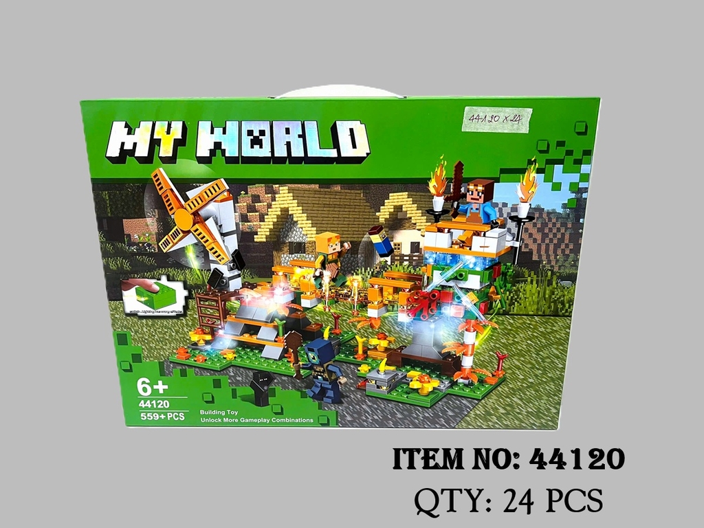 44120  HỘP LOGO RÁP  MY WORLD 559 MIẾNG