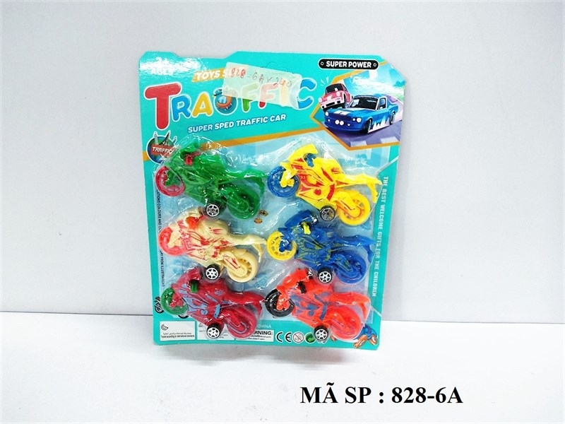 828-6A VĨ XE MOTO TRỚN 6C (Super Sped Traffic Car) 818-6, 838-6, 848-6, 858-6, 868-6