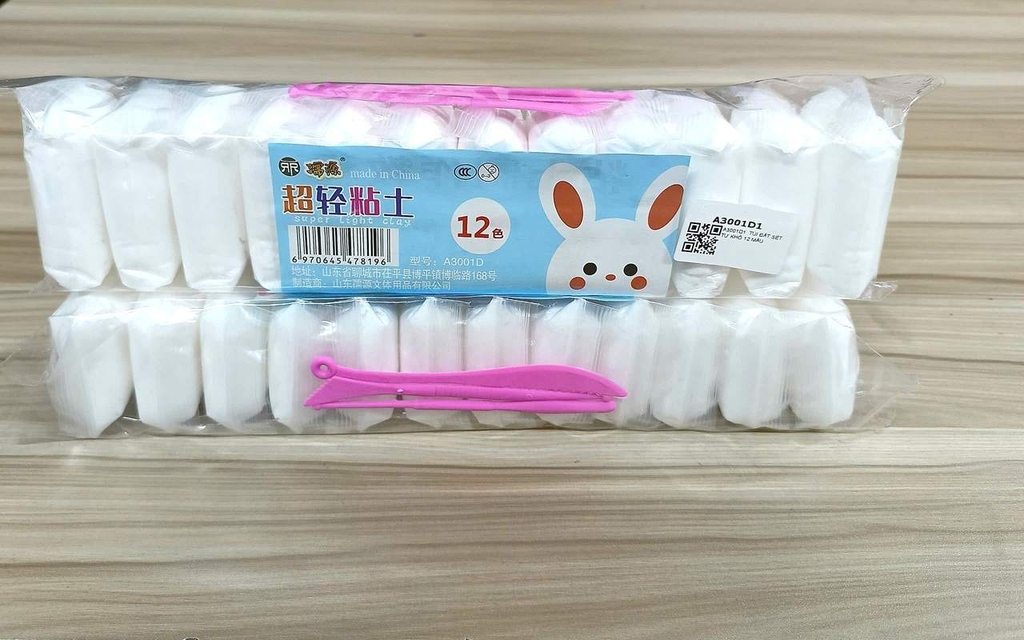 A3001D1  TÚI ĐẤT SÉT TỰ KHÔ 12 MÀU