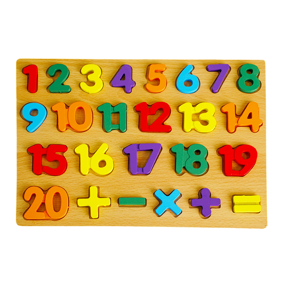 45286  BẢNG GỖ CHỮ, SỐ