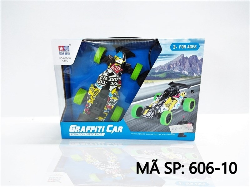 606-10  HỘP XE ĐUA F1 ĐIỀU KHIỂN CẦN GẠT XOAY, CÓ SẠC TL 1:18