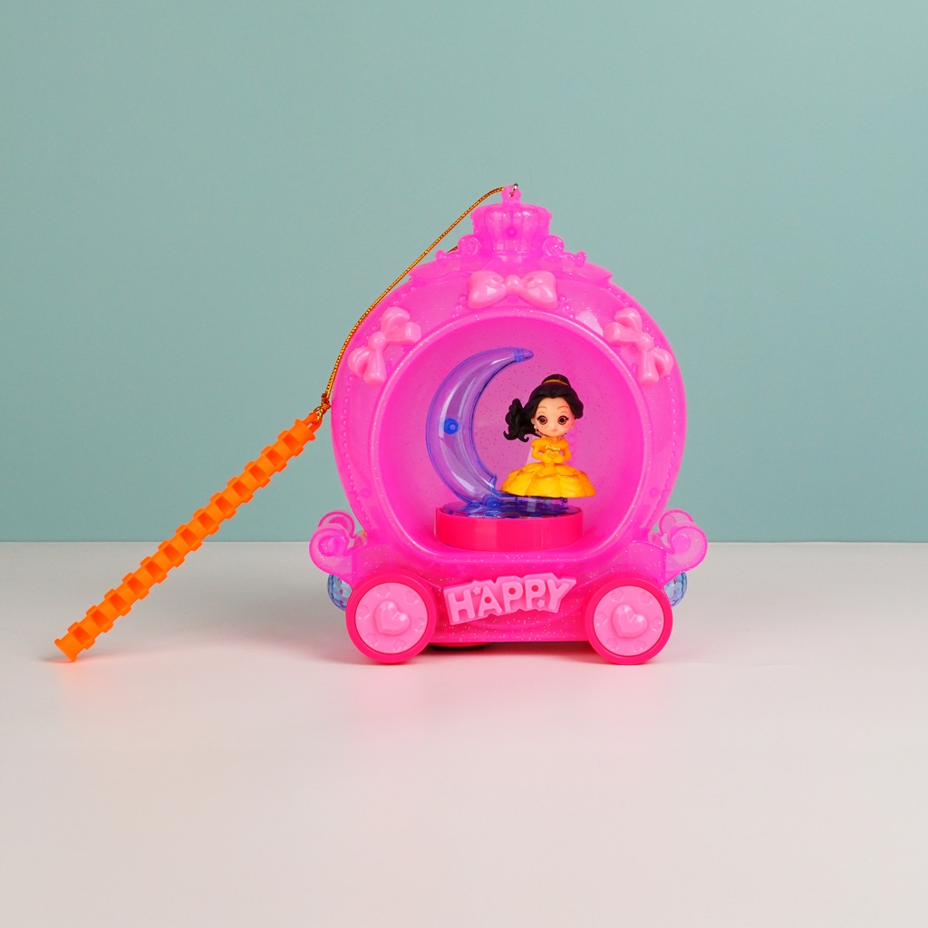 QF07-15  TÚI CỔ XE CÔNG CHÚA PIN NHẠC ĐÈN (LỒNG ĐÈN)