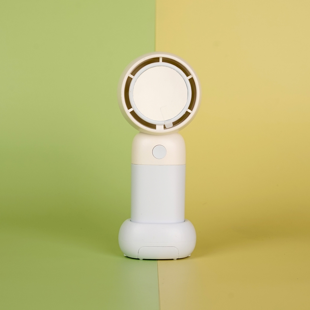 MLS6128-1  HỘP QUẠT PIN GƯƠNG + SẠC USB