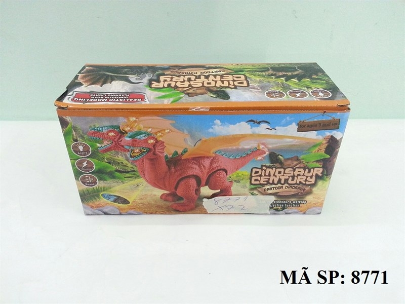 8771  HỘP KHỦNG LONG PIN CÁNH, 2 ĐẦU (THÚ PIN) J68-3