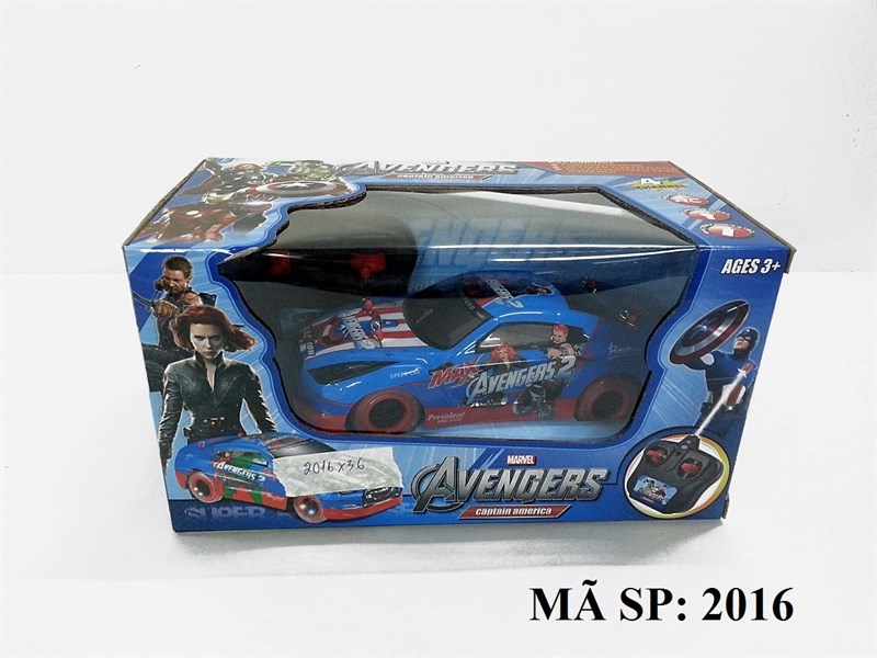 2016  HỘP XE HƠI AVENGERS ĐIỀU KHIỂN BÁNH ĐÈN, KHÔNG SẠC