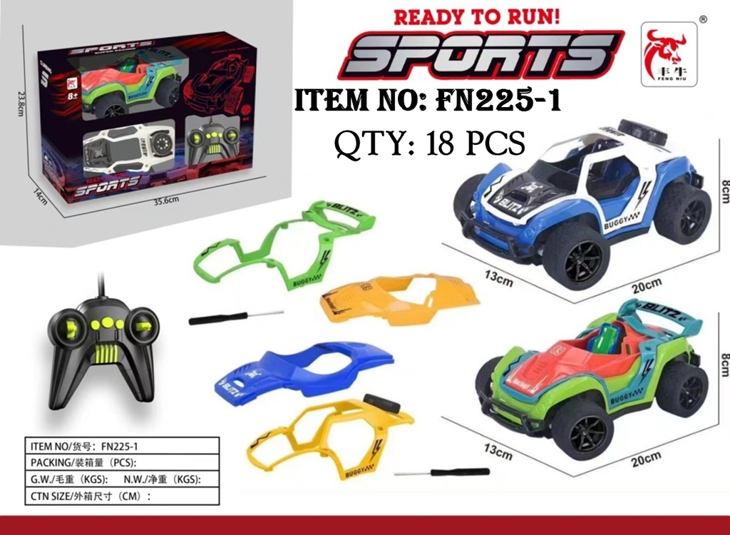 FN225-1  HỘP XE ĐUA ĐIỀU KHIỂN 7 ĐỘNG TÁC, THAY KHUNG GẦM, KHÔNG SẠC