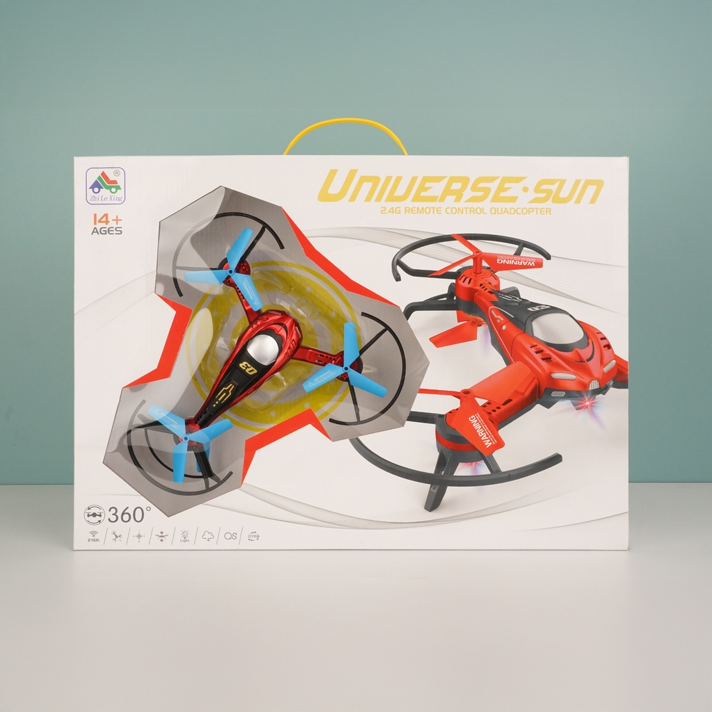 H261  HỘP MÁY BAY DRONE ĐIỀU KHIỂN TRÊN KHÔNG 3 CÁNH QUẠT, CÓ SẠC USB