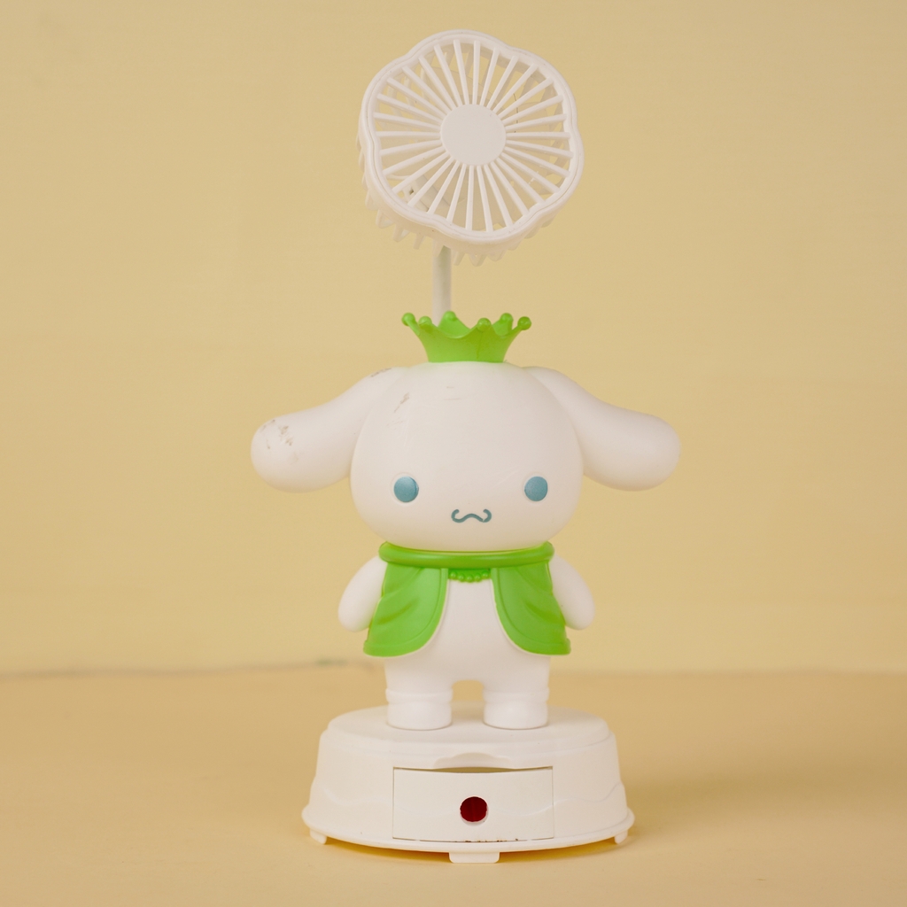 BJJ298-1  HỘP QUẠT PIN CHÓ SANRIO + SẠC USB ĐỦ MẪU