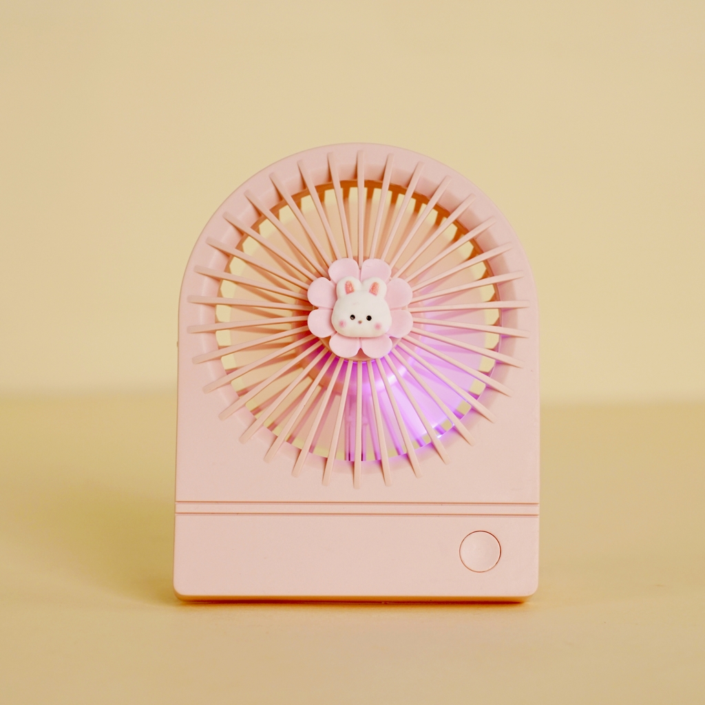 YS2202C  HỘP QUẠT BÀN PIN GẤU, ẾCH + SẠC USB