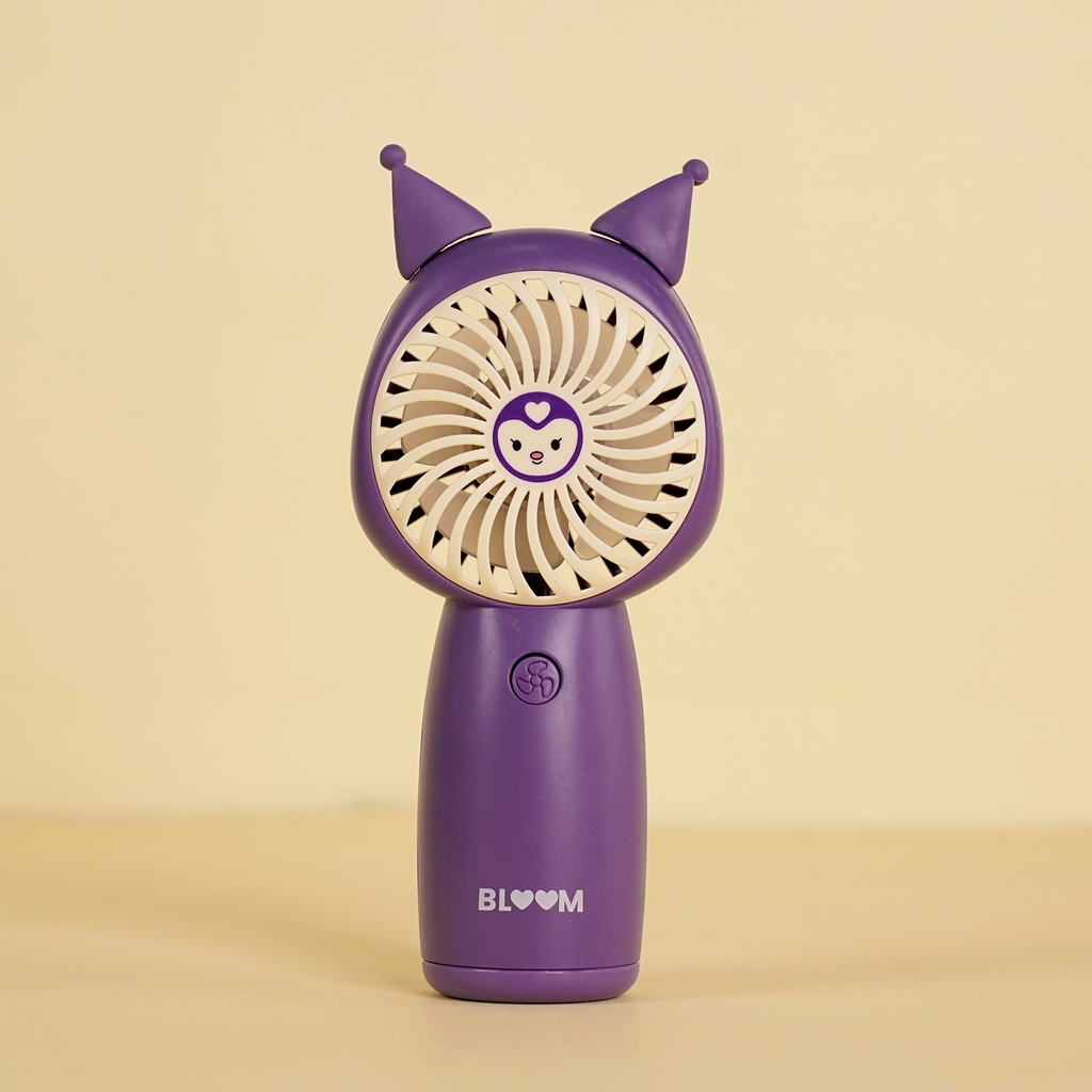 677-20  HỘP QUẠT PIN SANRIO + SẠC USB + PIN 400MAH