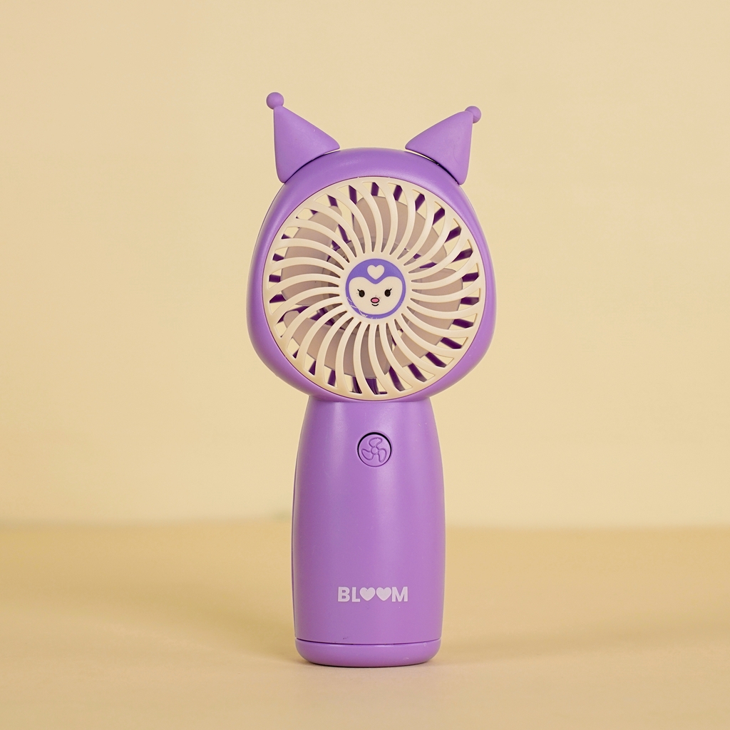 677-20  HỘP QUẠT PIN SANRIO + SẠC USB + PIN 400MAH