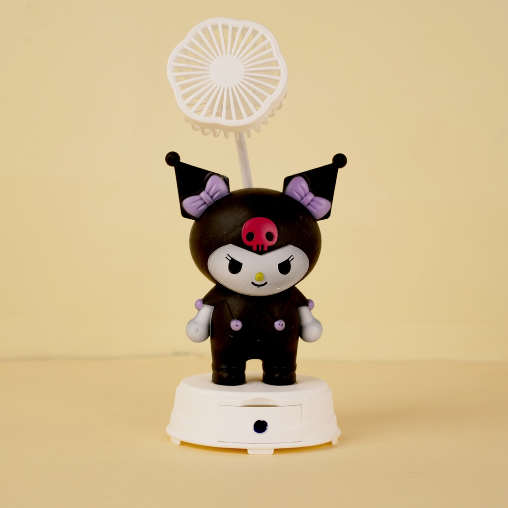 BJJ288-1  HỘP QUẠT PIN SANRIO + SẠC USB ĐỦ MẪU