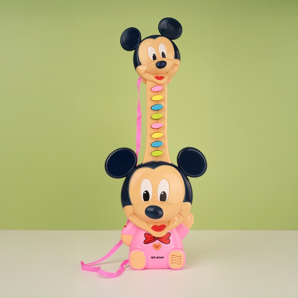 2032A  TÚI ĐÀN GHITA PIN CHUỘT MICKEY, 8 PHÍM, TIẾNG VIỆT (CÓ DÂY ĐEO)