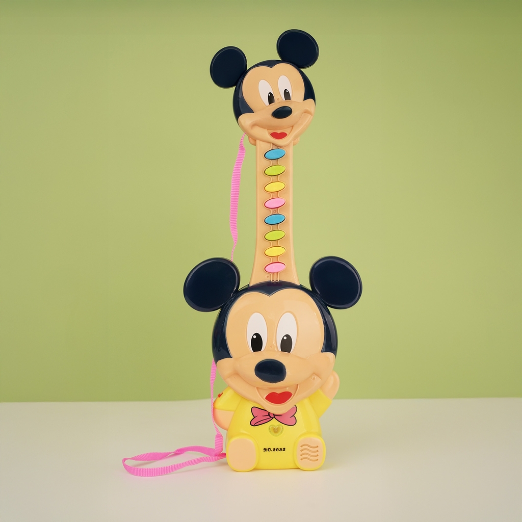 2032A  TÚI ĐÀN GHITA PIN CHUỘT MICKEY, 8 PHÍM, TIẾNG VIỆT (CÓ DÂY ĐEO)