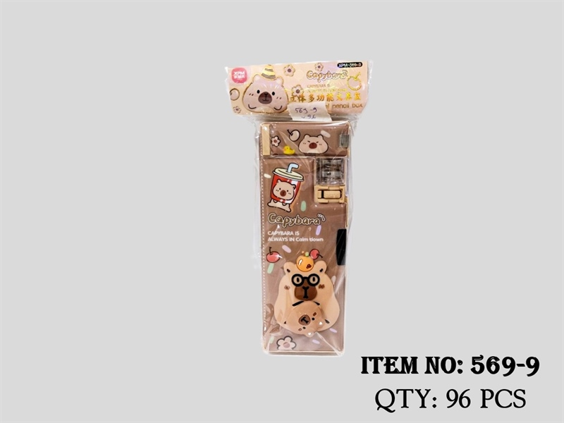 569-9  TÚI HỘP ĐỰNG BÚT VIẾT + CHUỐT VIẾT CHÌ CAPYBARA