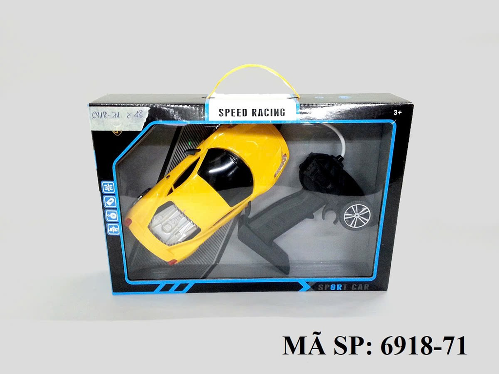 6918-71 HỘP XE HƠI FERRARI ĐK 7 Đ.TÁC KHÔNG SẠC, TAY CẦM CẦN GẠT