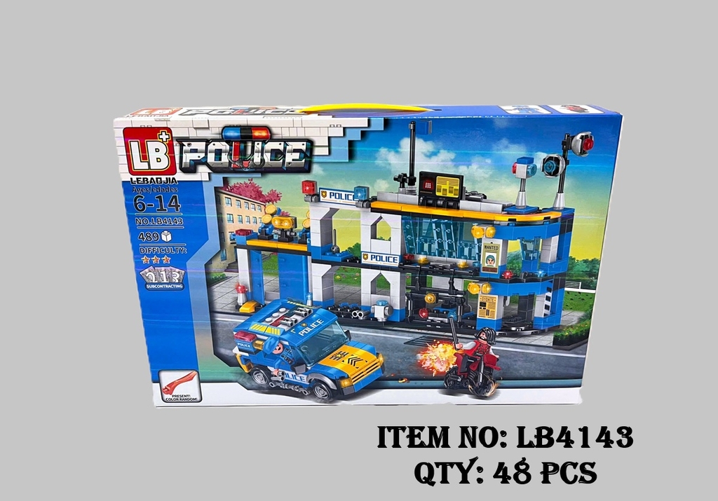 LB4143  HỘP LOGO RÁP TRỤ SỞ CẢNH SÁT 489 MIẾNG