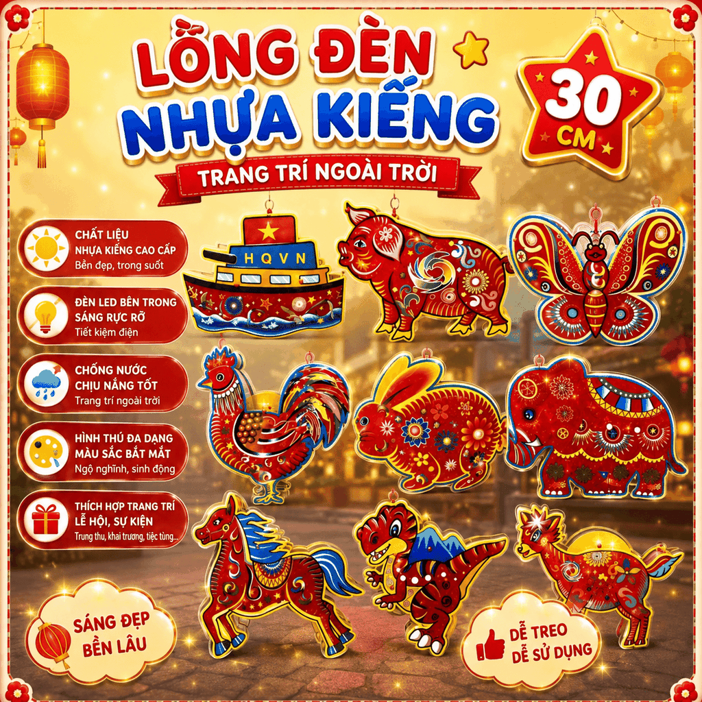 LDNK23M LỒNG ĐÈN NHỰA KIẾNG