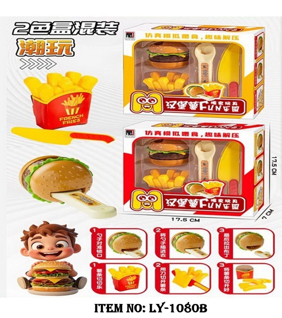 LY-1080B  HỘP ĐÚT ĂN HAMBUGER, KHOAI TÂY CHIÊN