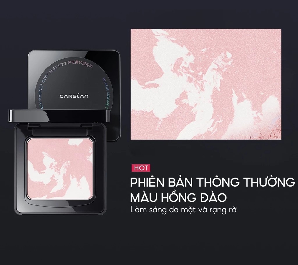 Phấn Phủ Carslan Dạng Nén Black Magnet Soft Mist Powder 8g