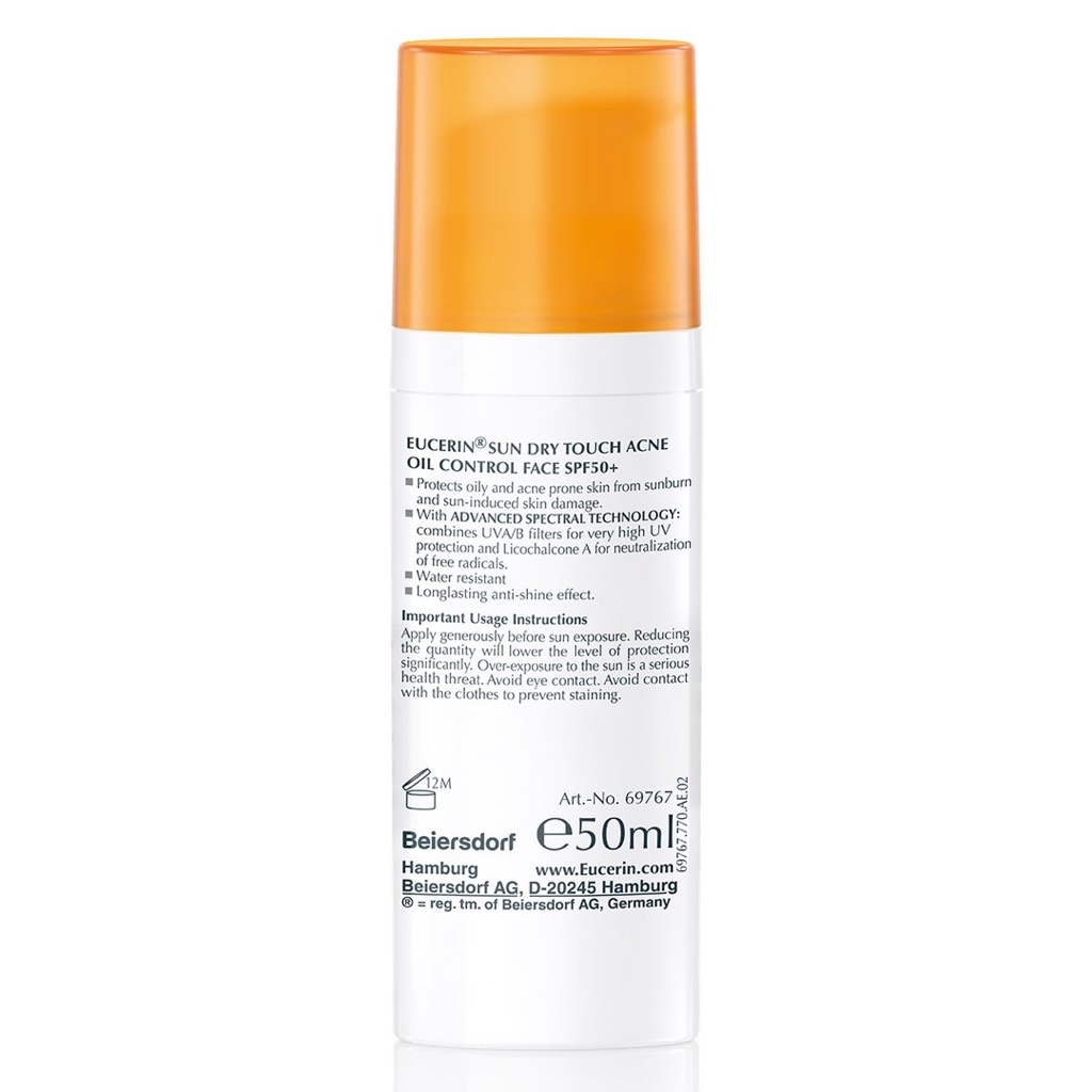 Kem Chống Nắng Eucerin Sun Dry Touch Oil Control SPF 50