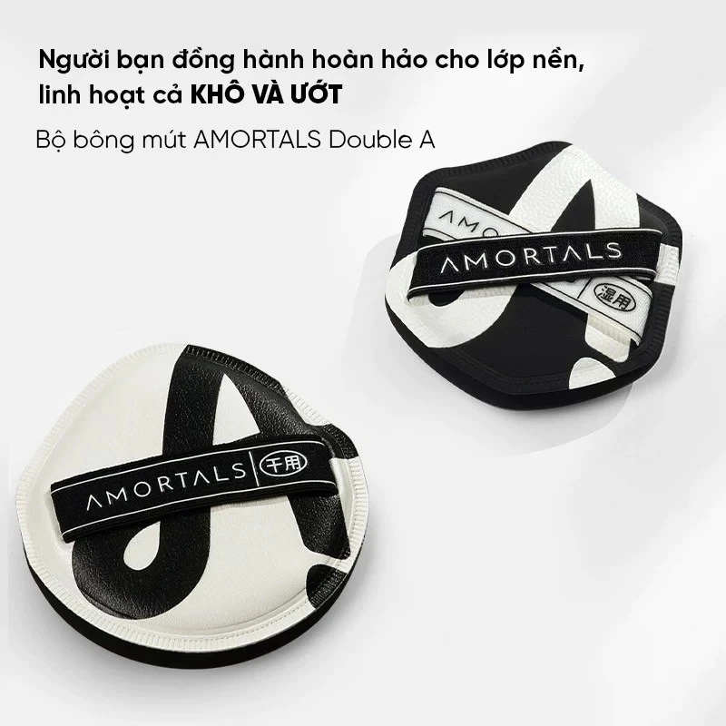 Set Bông Mút Trang Điểm Tán Nền  Amortals Double A