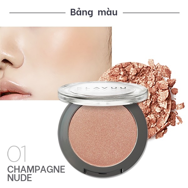 Phấn Má Hồng Klavuu Urban Pearlsation Natural Powder Blusher