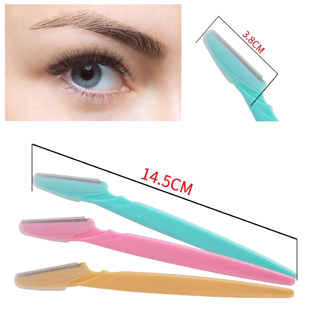 Set 3 Cây Dao Tỉa Lông Mày Thép Không Gỉ