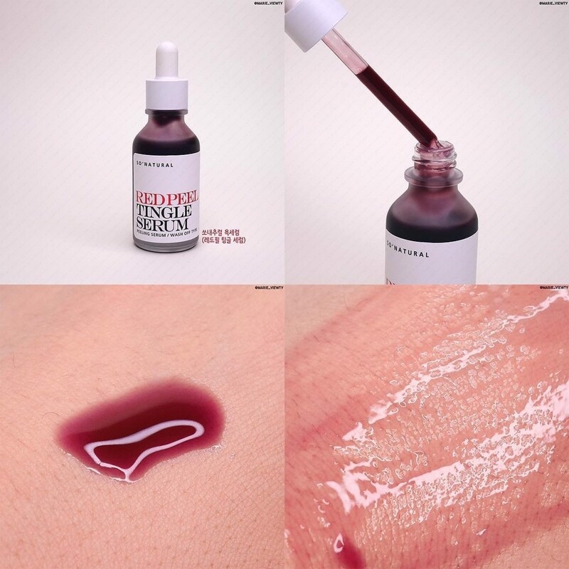 Tinh Chất Tẩy Da Chết Hóa Học So Natural Red Peel Tingle Serum 35ML