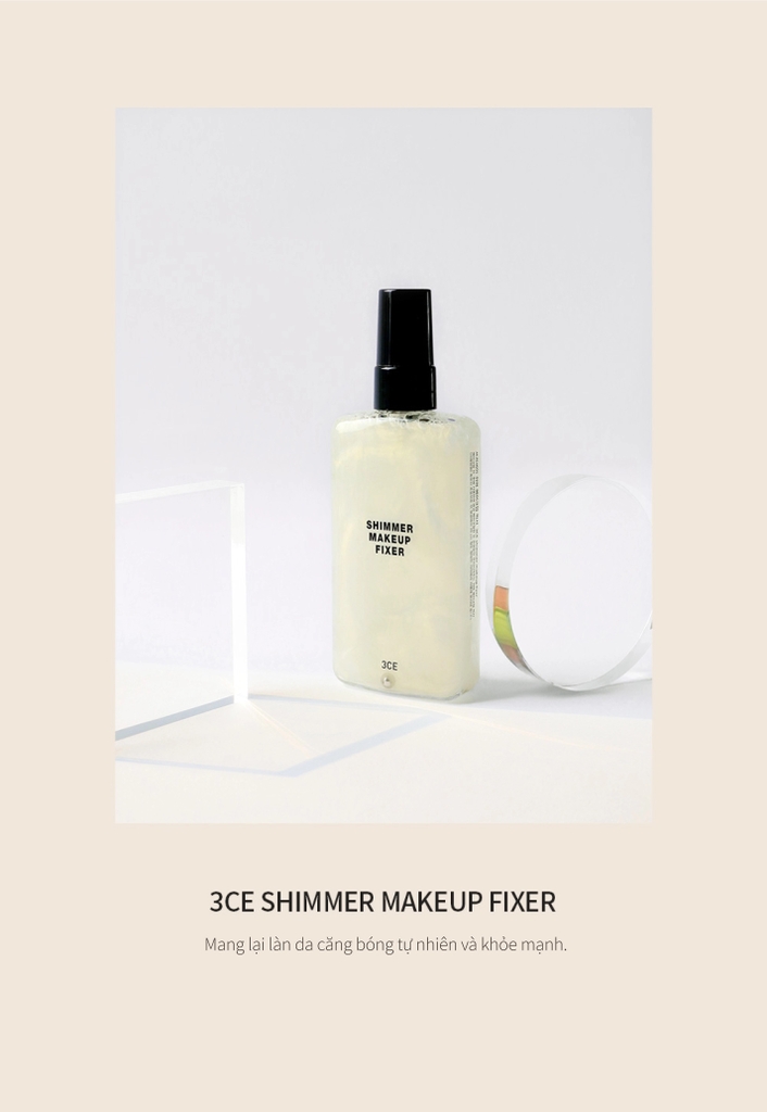 Xịt Khóa Nền 3CE Makeup Fixer Mist