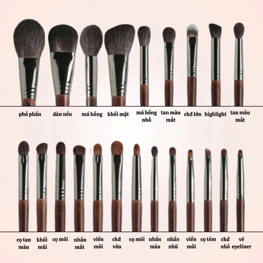 Bộ Cọ MakeupTrang Điểm Chuyên Nghiệp OVW