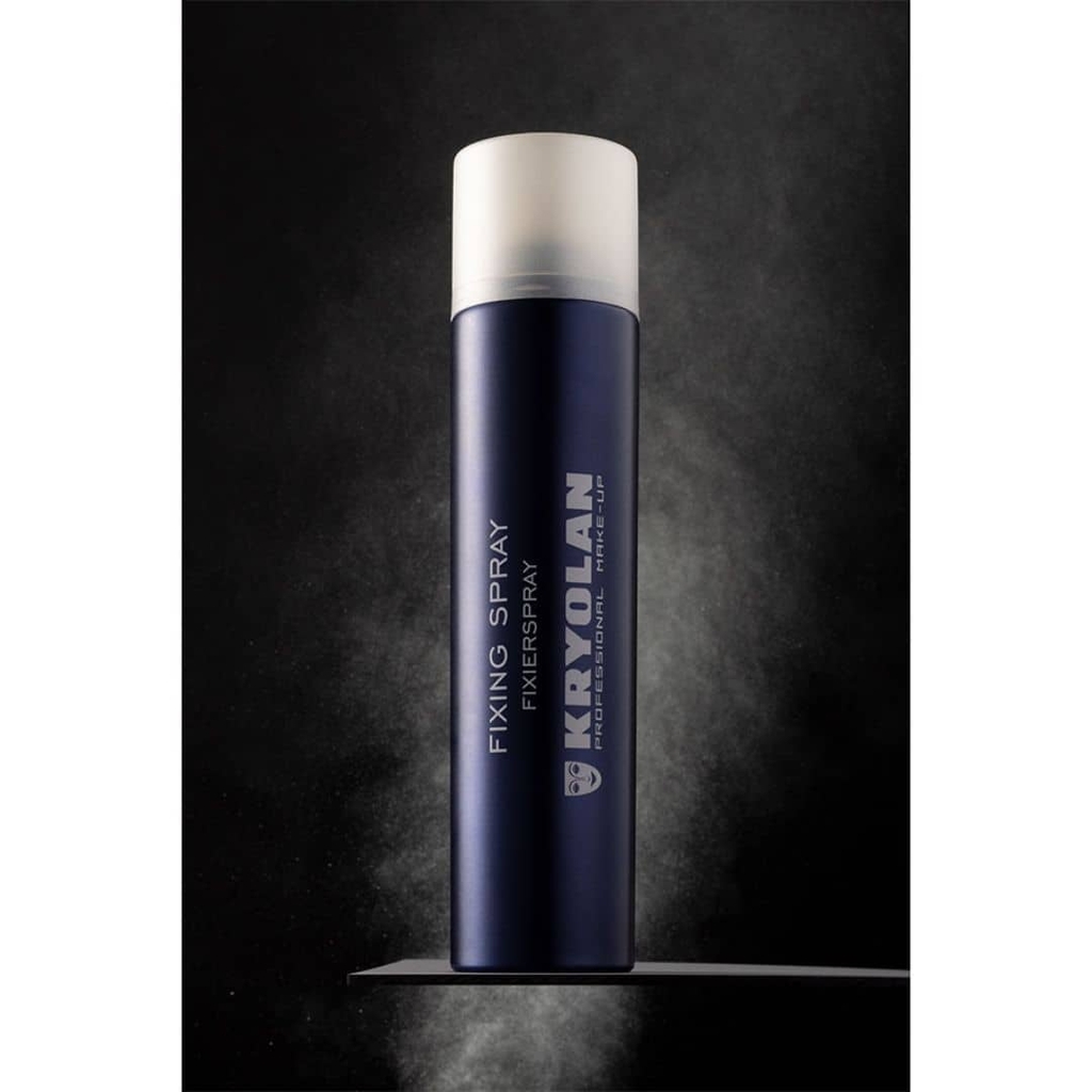 Xịt Khóa Nền Makeup Kryolan Fixing Spray 300ml Dạng Xịt Phun Sương Bền Nền Đến 24h