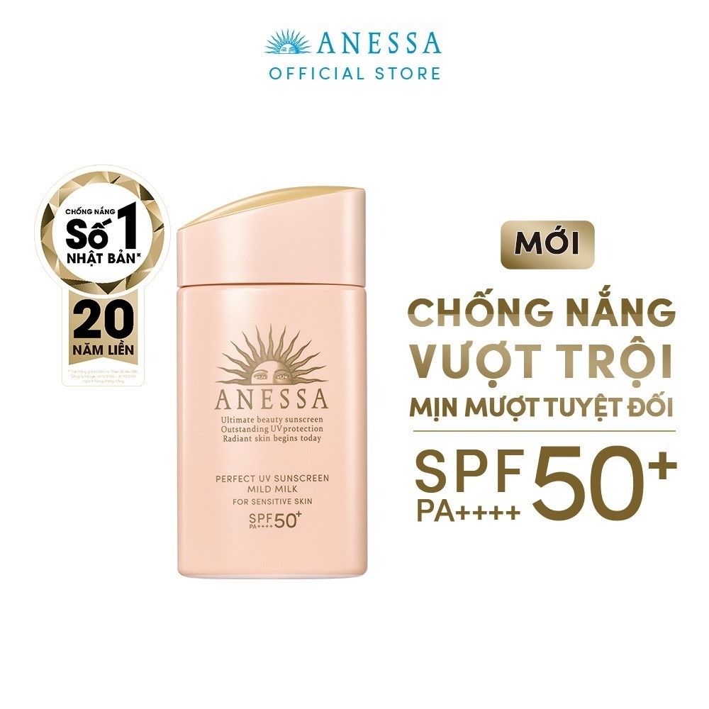 Kem Chống Nắng Anessa Perfect UV Sunscreen Mild Milk A SPF 50+/PA++++